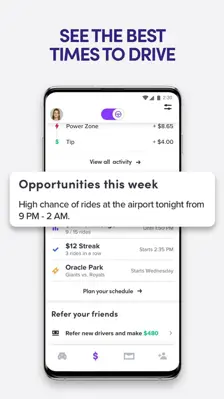 Lyft Driver android App screenshot 1